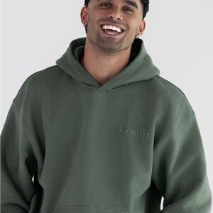 Comfrt Forest Green Unisex Hoodie Size Mec